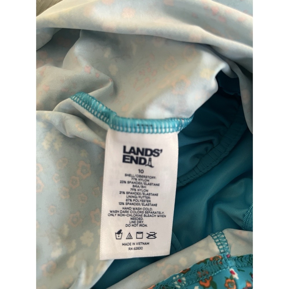 Lands End Size 10 Square Neck Tankini Swimsuit Top - Picture 7 of 13